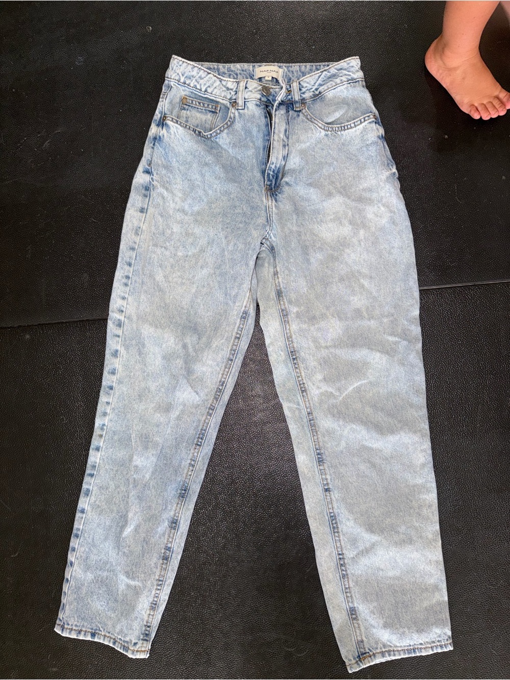 NAF NAF Light Wash Boyfriend Jeans